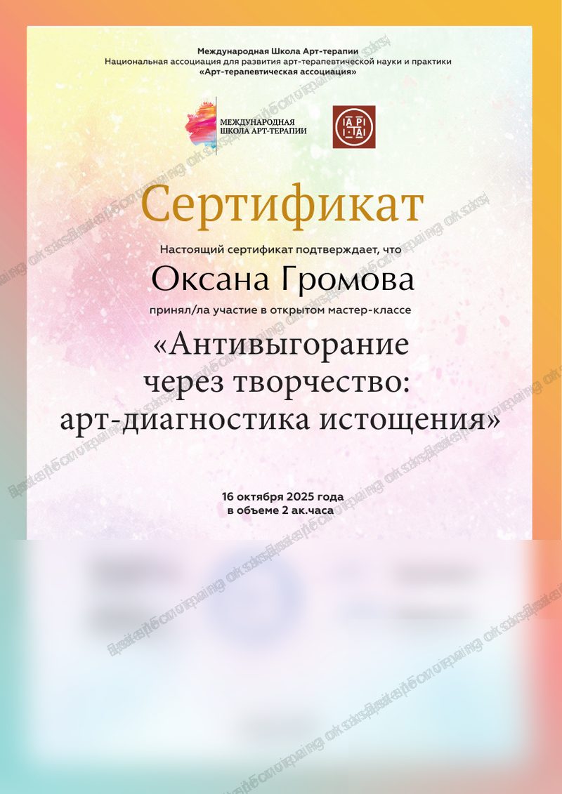 Preview of anti-burnout masterclass certificate, 2 hours
