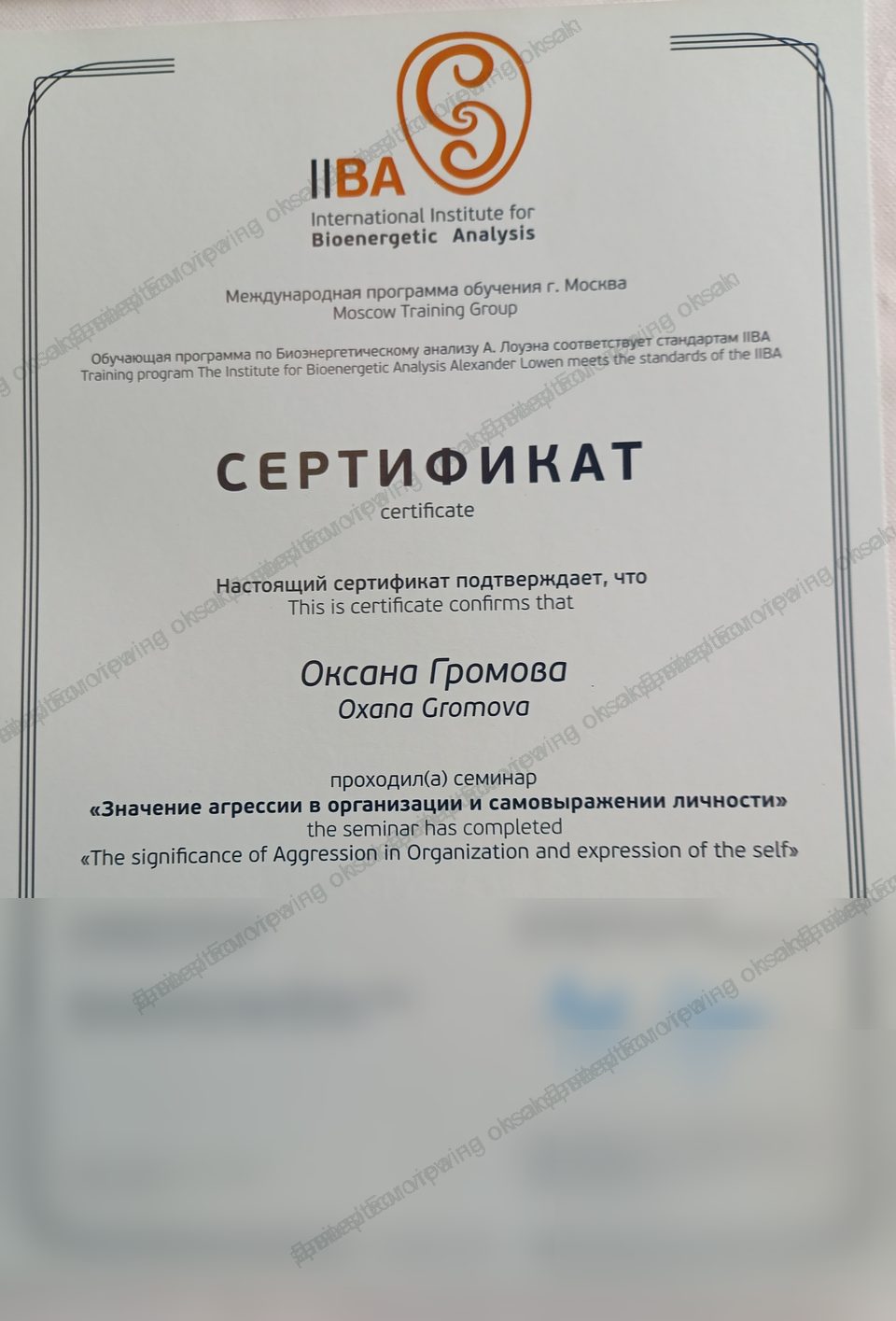 Preview of IIBA certificate, 18-hour seminar 2019